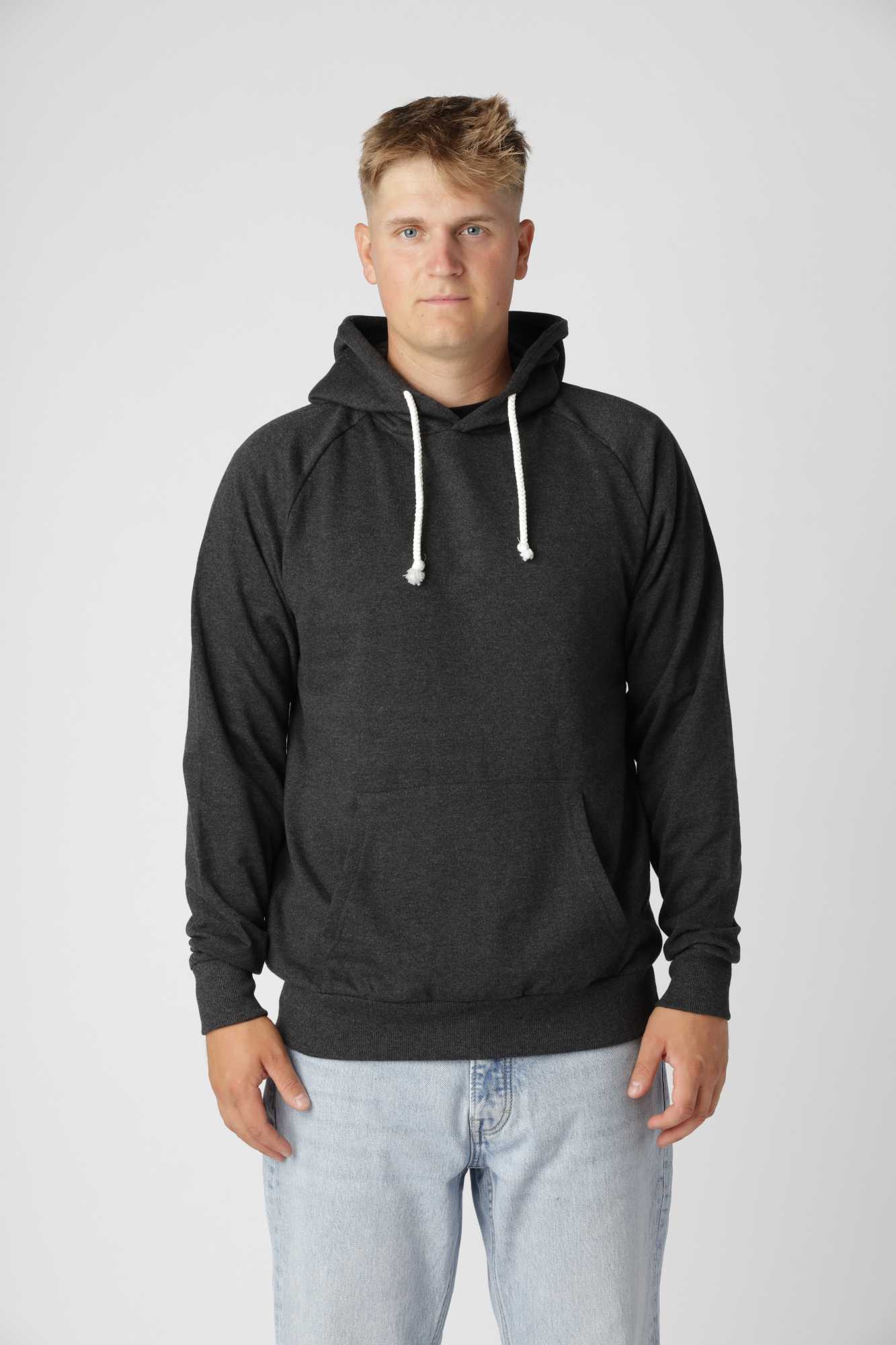 Klassisk Antracit Hoodie til Mænd – Stil og Komfort