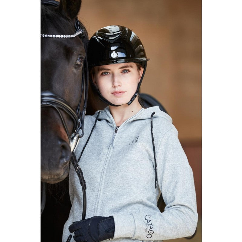 Catago Dame Hoodie Med Lynlås Natalie Grå Melange Grå Melange
