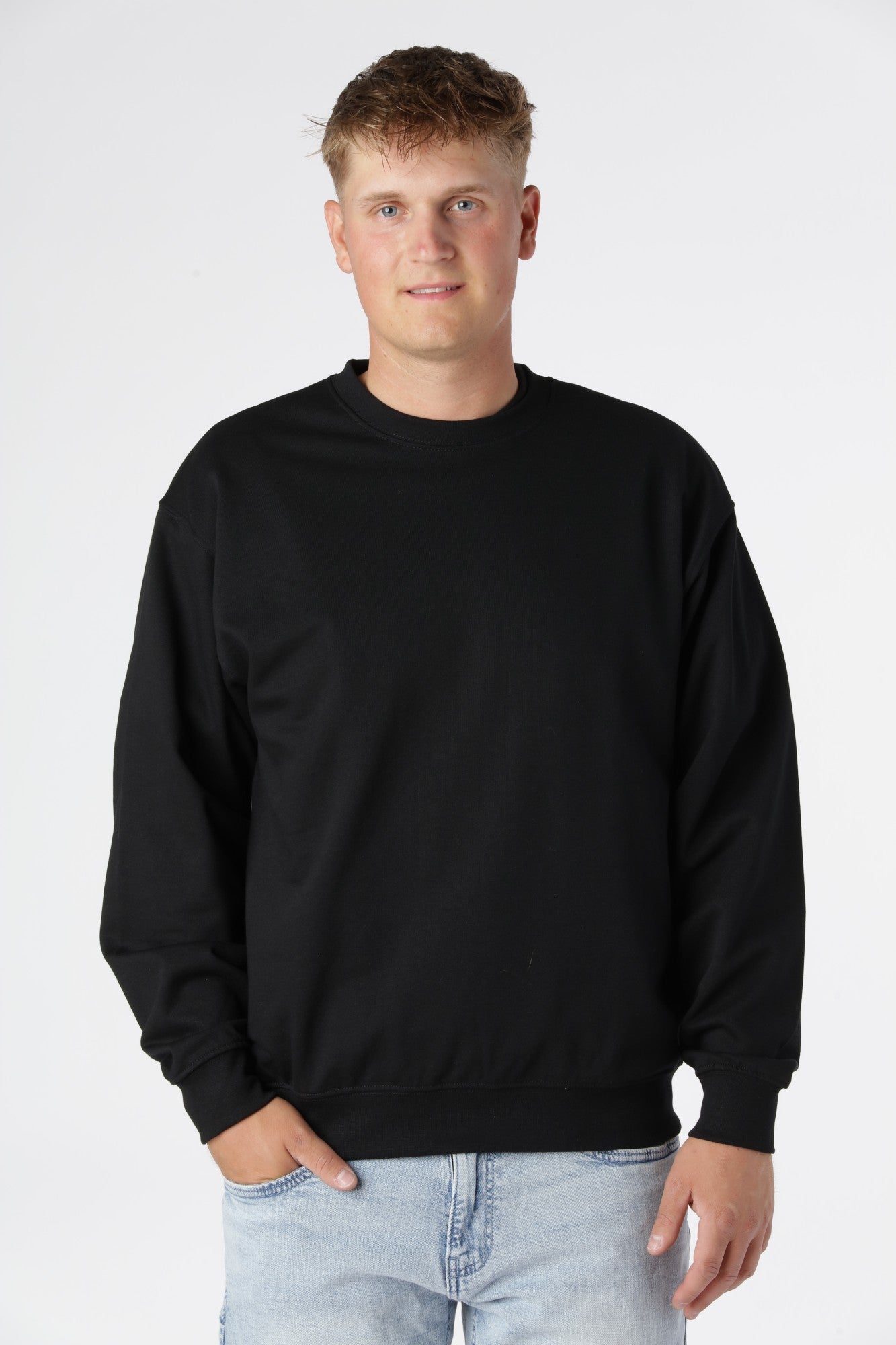 Klassisk Sort Sweatshirt - Blødt og Holdbart Materiale