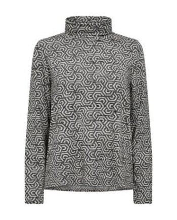 Soyaconcept Grå Sweatshirt med Høj Hals - Trendy Design