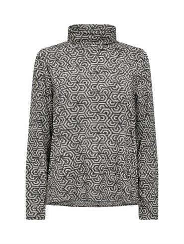Soyaconcept Grå Sweatshirt med Høj Hals - Trendy Design