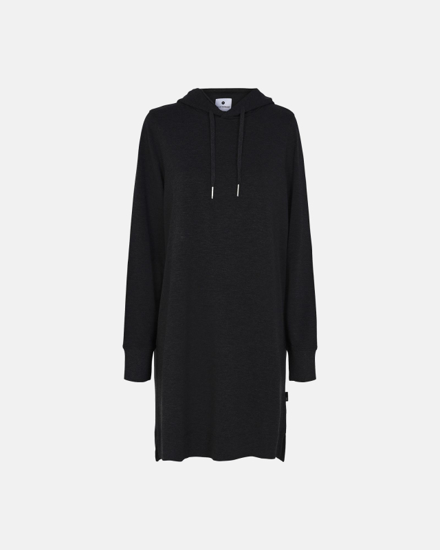 Hoodie Dress Bambusviskose Sort