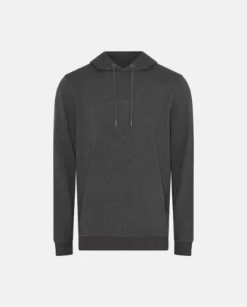 Hoodie Med Logo  Bambusviskose  Mørk Grå