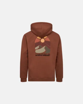 Hoodie  Bomuld  Brun