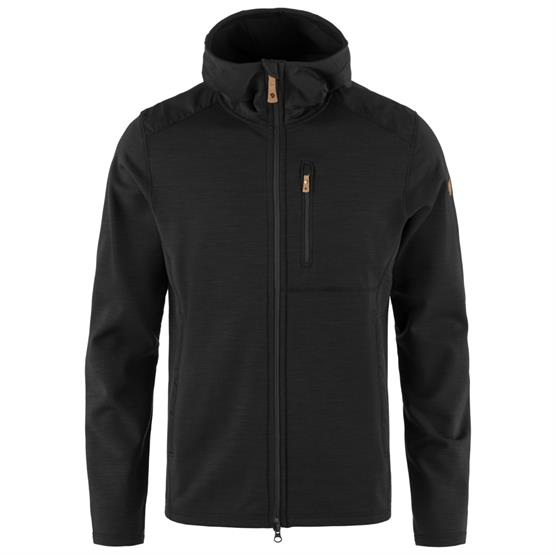 Fjällräven Keb Fleece Hættetrøje til Mænd – Sort Tilbud!