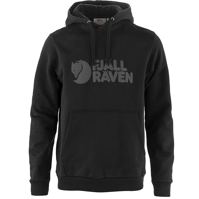 Fjallraven Logo Hættetrøje til Mænd – Økologisk Bomuld