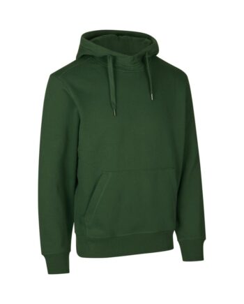 Flaskegrøn Hoodie med Logo – Komfort og Stil til Hverdagen
