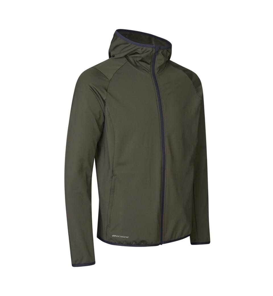 Geyser Stretch Hoodie i Oliven – Perfekt til Aktive Eventyr