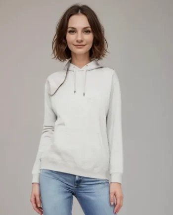 Klassisk Ash Grå Hoodie til Kvinder – Tidløs Stilmulighed
