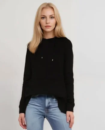Elegant Sort Hoodie til Kvinder – Stilfuld Komfort!