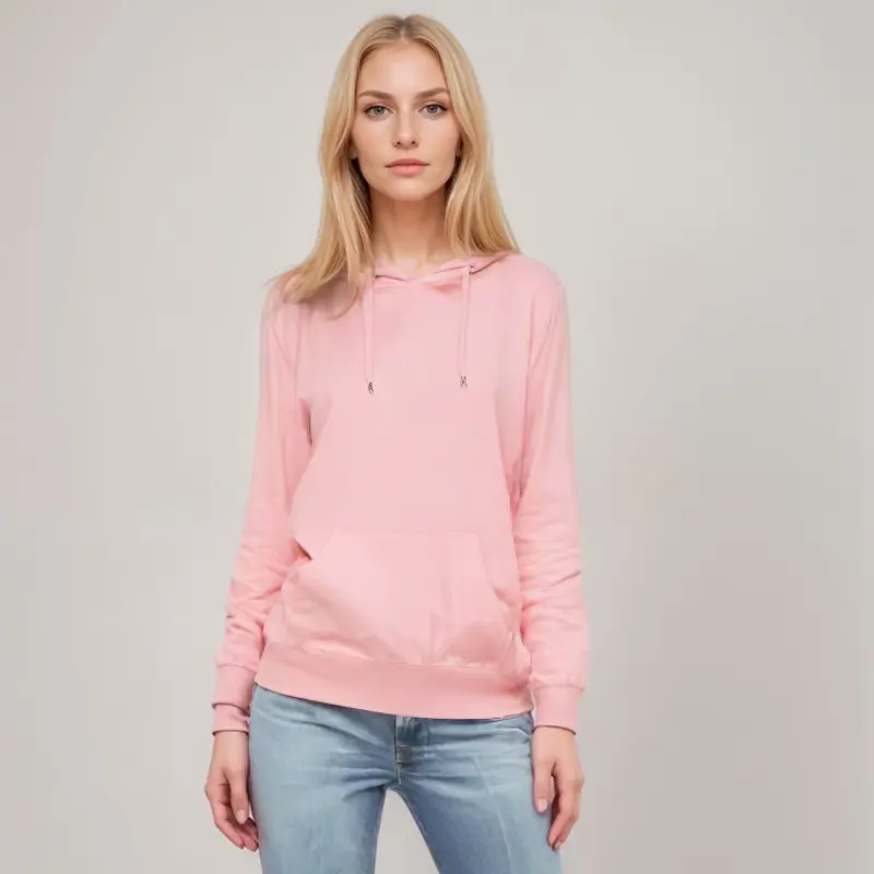 Elegant Rosa Hoodie til Kvinder – Komfort og Stil i Én