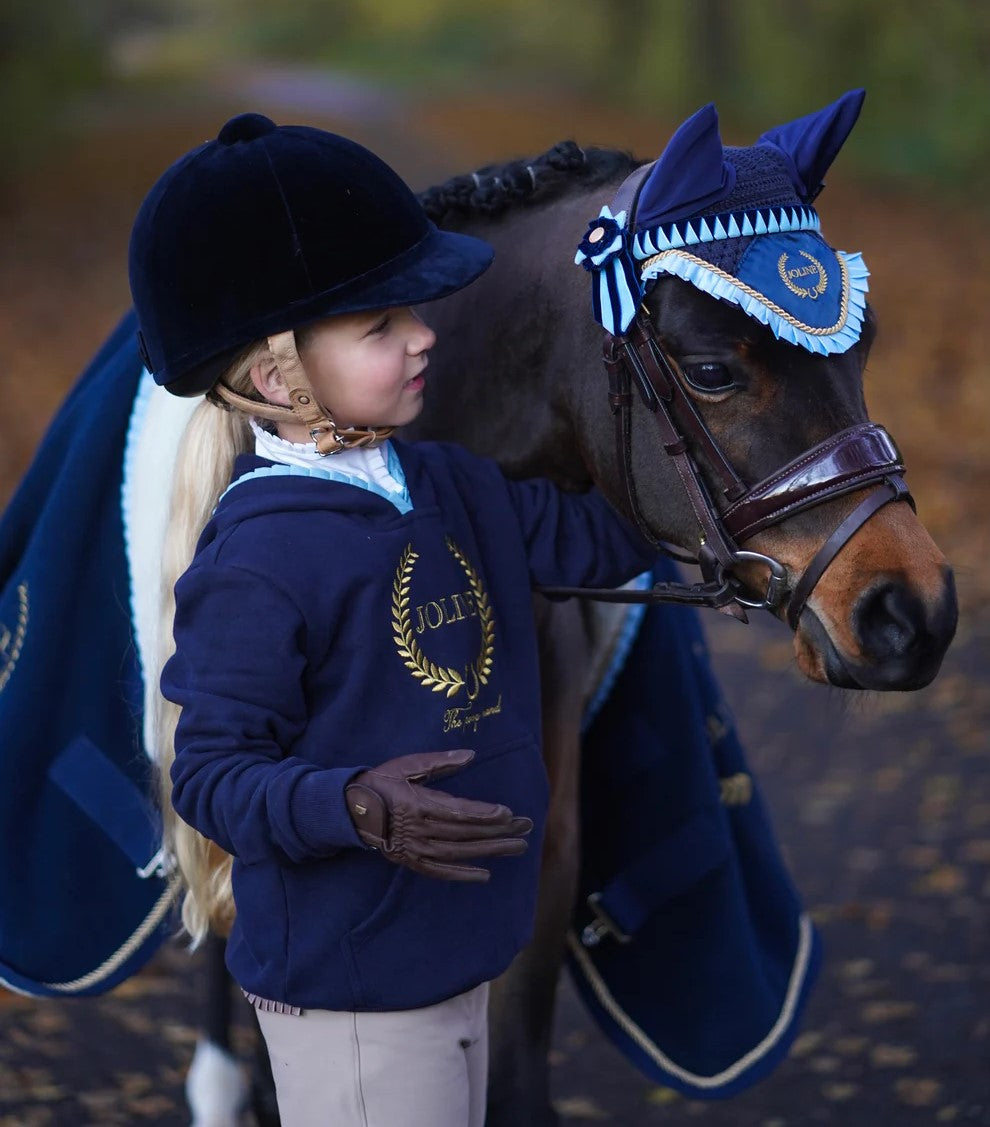 Joline Børn Hoodie Blå 110 116 Blue