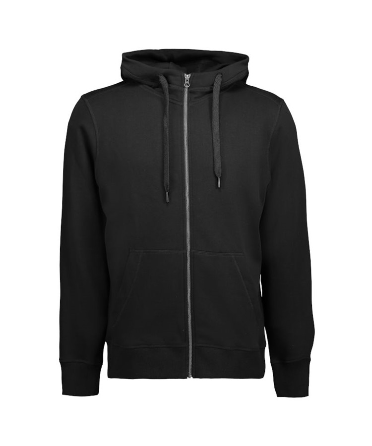 Klassisk Sort Lynlås Hoodie - Stil og Komfort til Alle!