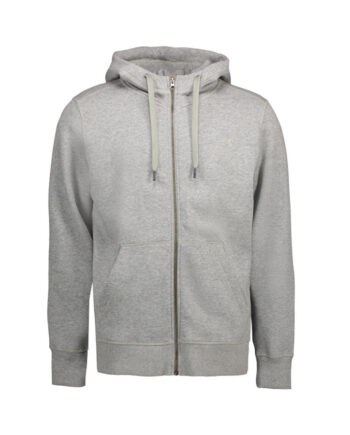 Klassisk Grå Hoodie med Lynlås – Fantastisk Tilbud!