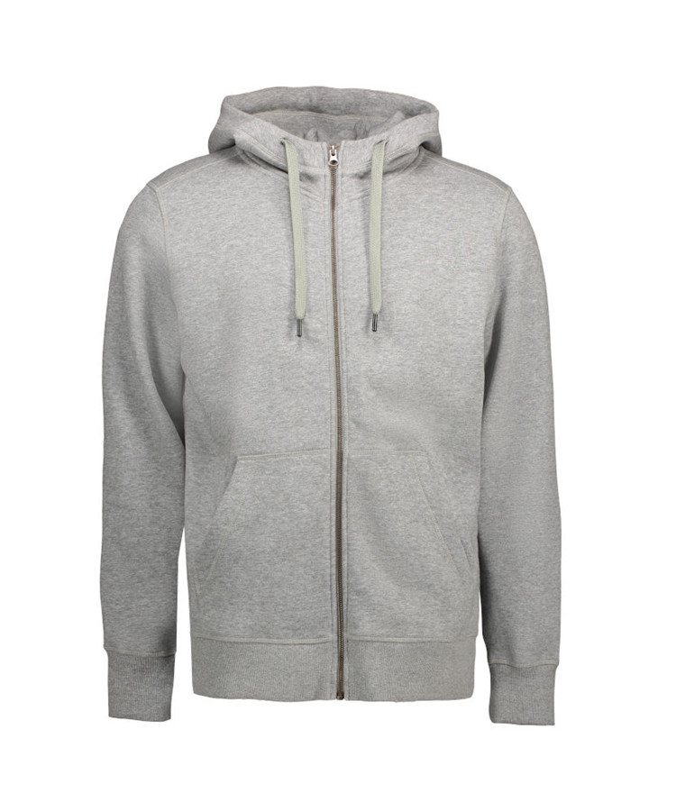 Klassisk Grå Hoodie med Lynlås – Fantastisk Tilbud!