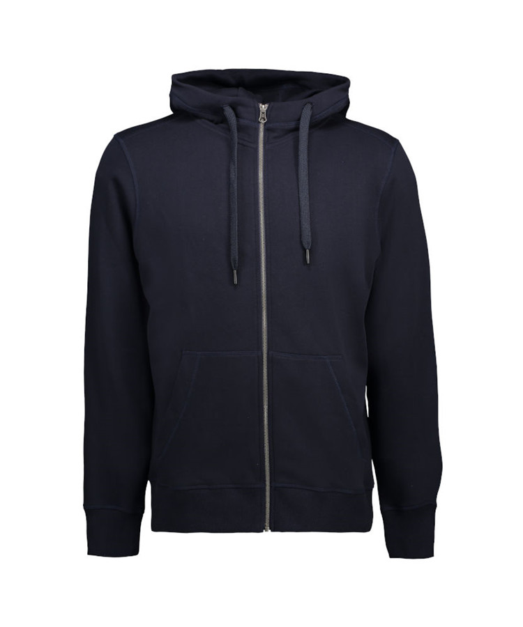 Klassisk Navy Lynlås Hoodie - Komfort til Hverdagen!