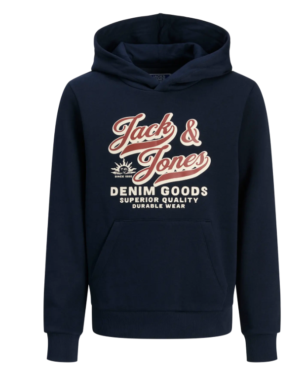 Jack & Jones Drenge Hoodie – Blå til Stil og Komfort