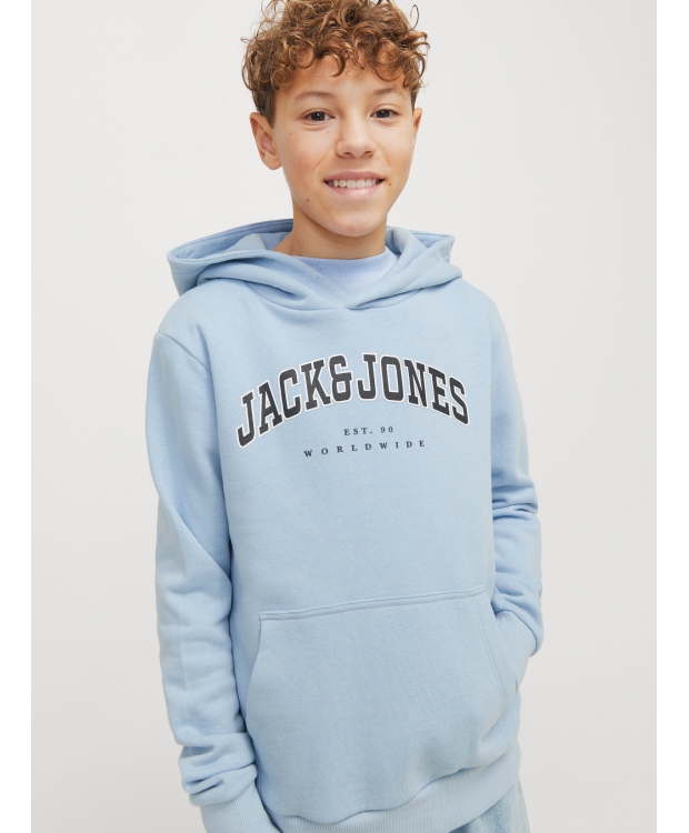Jack & Jones Junior Hoodie Lyseblå Til Drenge