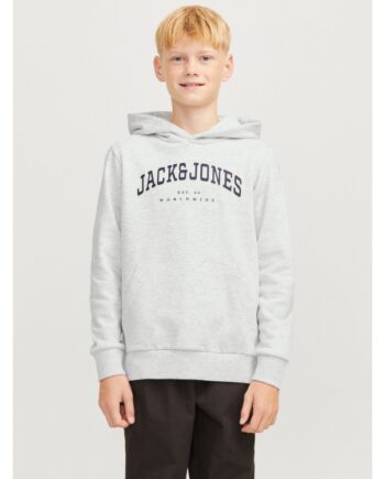 Jack & Jones Junior Hoodie Lysegrå Til Drenge