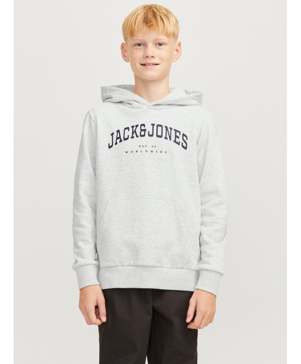 Jack & Jones Junior Hoodie Lysegrå Til Drenge