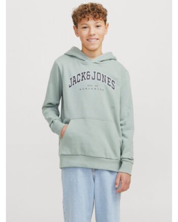 Jack & Jones Junior Hoodie Støvet Grøn Til Drenge