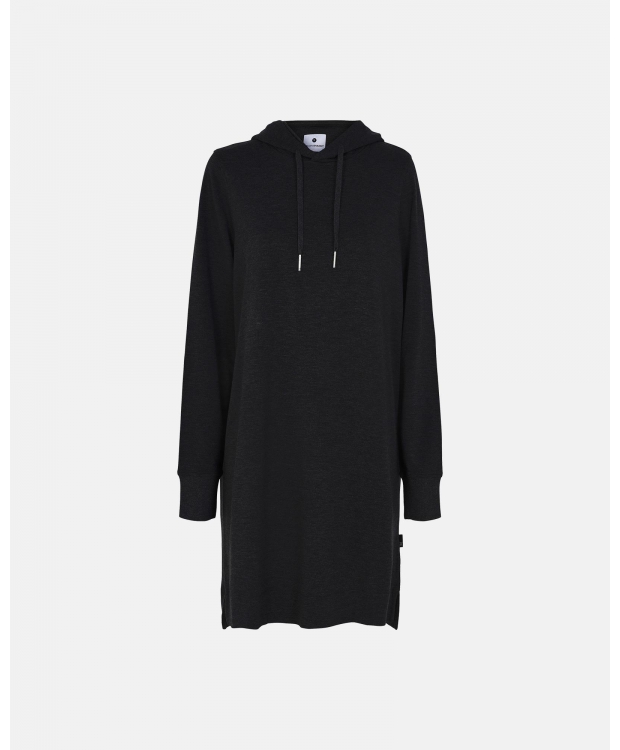 Jbs Denmark Fsc Bambus Hoodie Dress Sort Til Kvinder