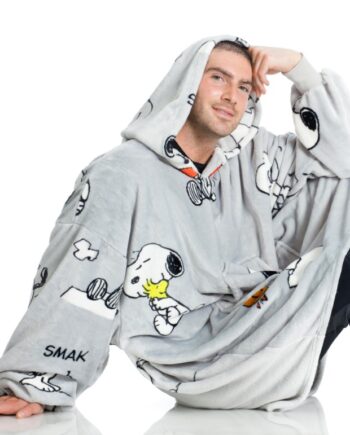 Kangurone Snoopy Hoodie Tæppe - Perfekt til Hygge