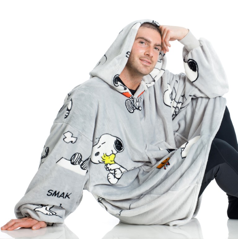 Kangurone Snoopy Hoodie Tæppe - Perfekt til Hygge