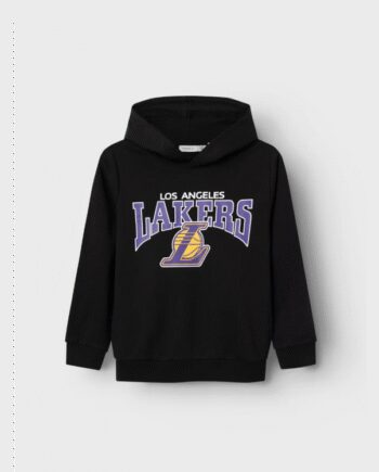 Sporty Sort Lakers Hoodie til Drenge – Stilfuld Komfort