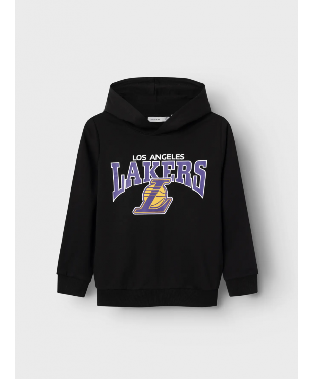 Sporty Sort Lakers Hoodie til Drenge – Stilfuld Komfort