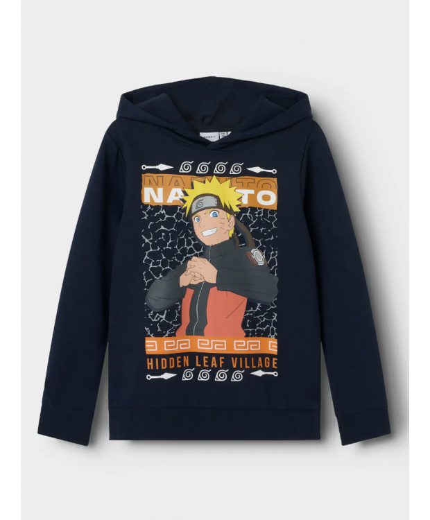 Naruto Hoodie i Mørk Safir – Perfekt til Drenge!