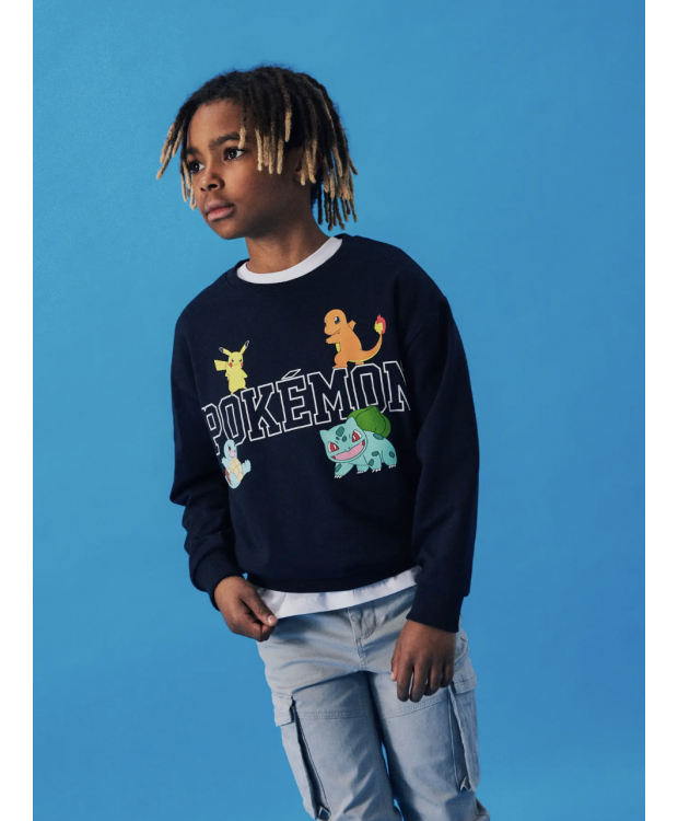 Pokémon Hoodie i Mørk Safir – Perfekt til Drenge!