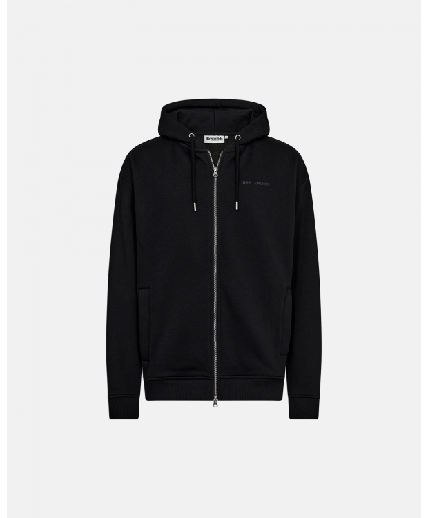 Resterds Pete Zip Hættetrøje til Herre – Sort Komfort Hoodie