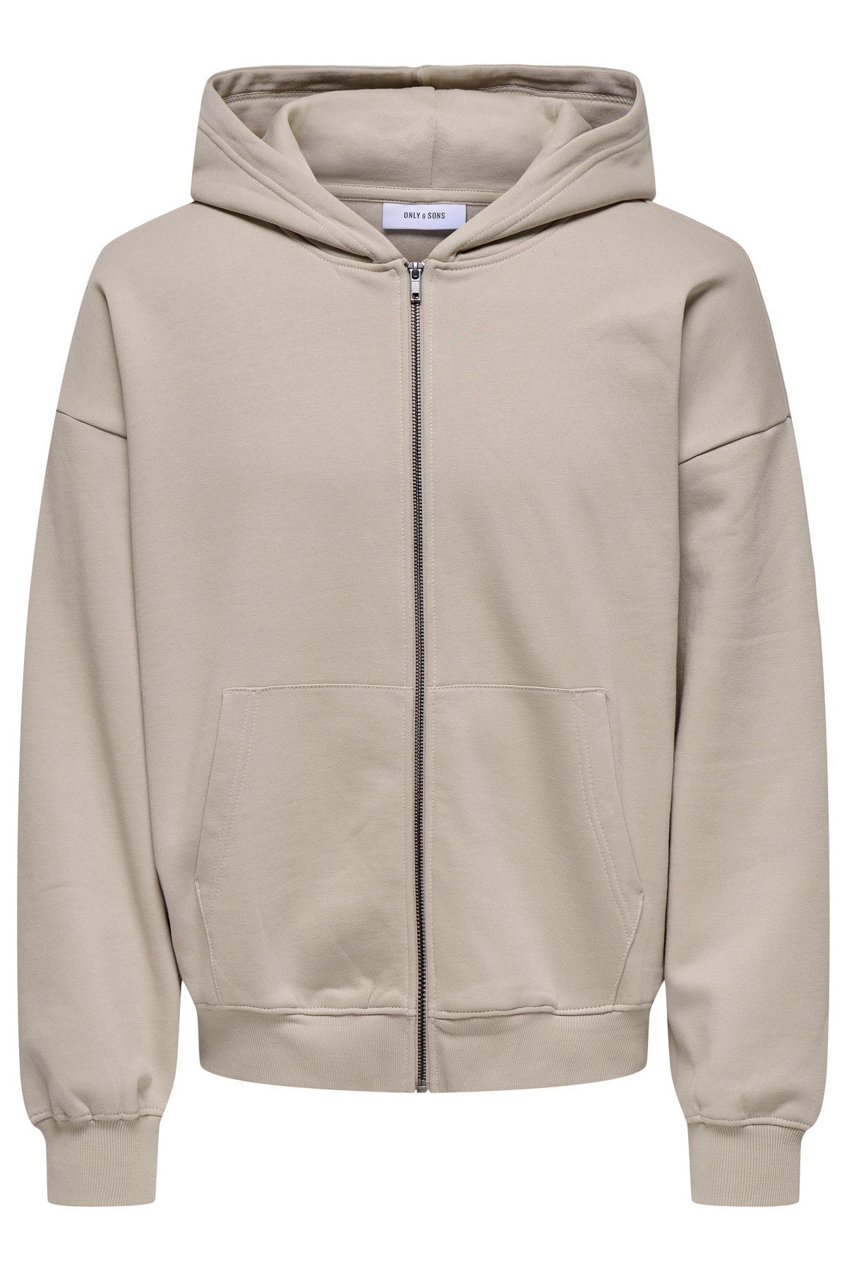 Turner Zip Hoodie i Beige - Alsidig og Tidsløs Stiyle