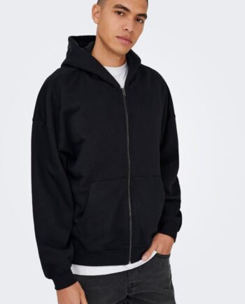 Turner Zip Hoodie i Sort - Økologisk og Funktionel