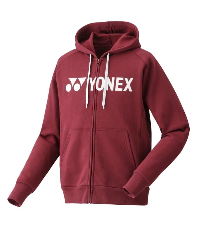 Yonex Rød Full Zip Hoodie – Trendy Opvarmningstrøje